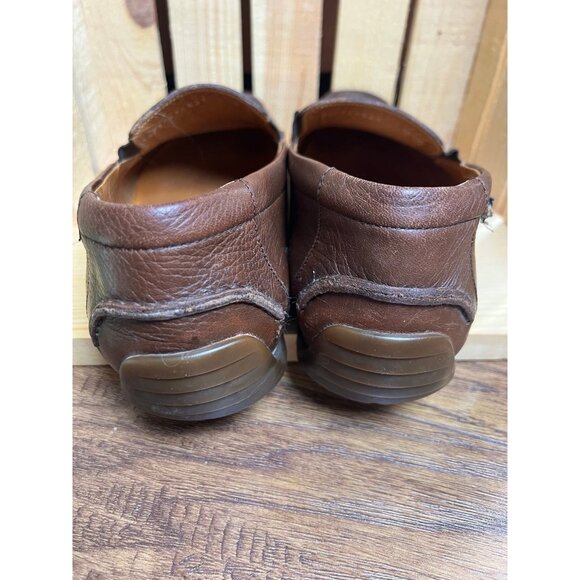Mephisto Cool-Air Leather Loafers Men's Size US 9 Leather Brown Slip On Shoes - Picture 4 of 9